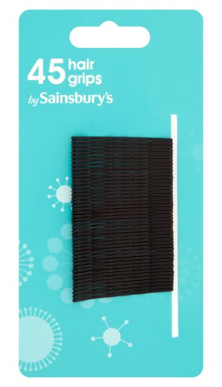 Sainsbury's Black, Hair Grips (45 pack)