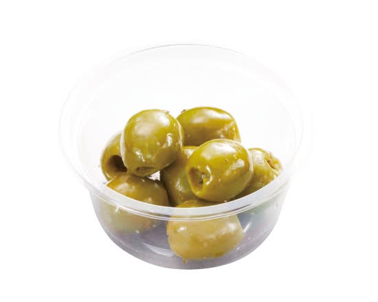 イタリア産グリーンオリーブのマリネ　Marinated Italian green olives