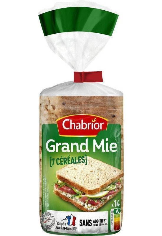 Grand mie 7 céréales - Chabrior - 550g