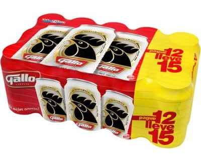Cerveza Gallo 15 x 350 ml