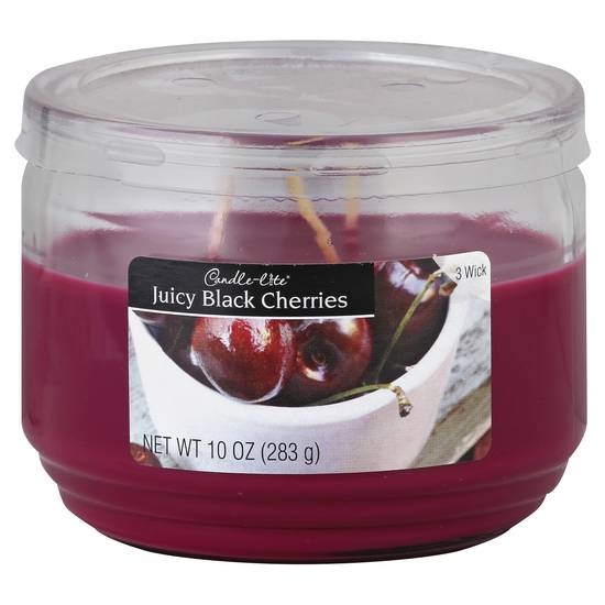 Candle-Lite 3 Wick Juicy Black Cherries Candle