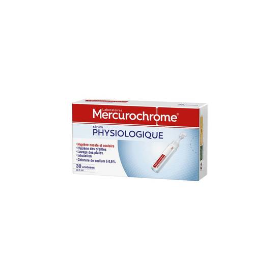 Sérum physiologique MERCUROCHROME 30x0,5cl