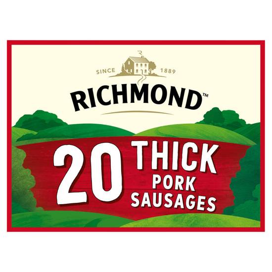Richmond Thick Pork Sausages 2 x 512g