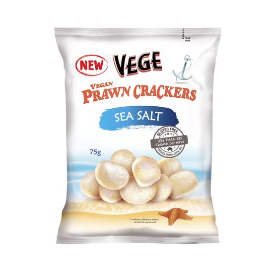 Vege Vegan Prawn Crackers Sea Salt 75g