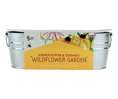 Buzzy Seeds Coneflower & Cosmos Wildflower Garden Windowsill Grow Kit