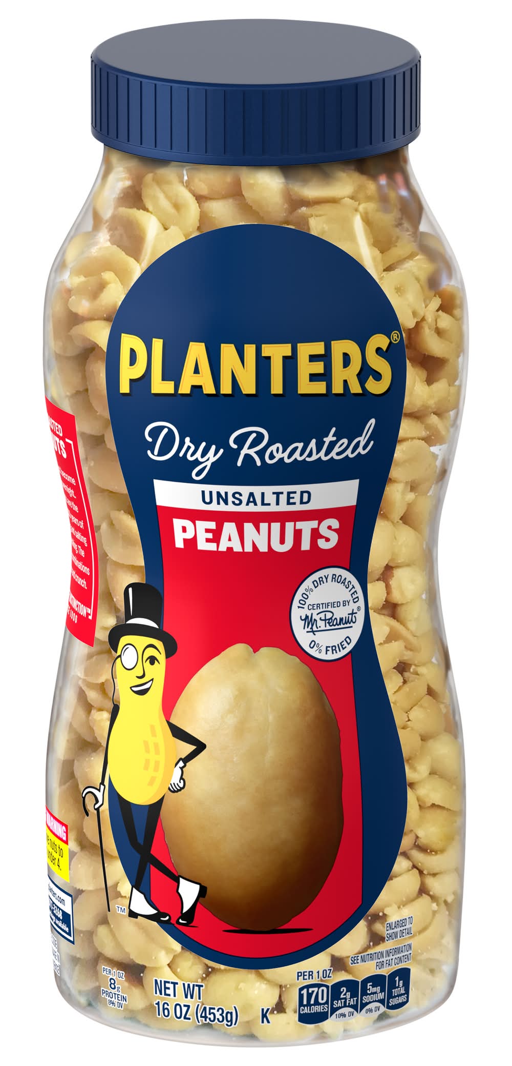 Planters Dry Roasted Unsalted Peanuts (16 oz)