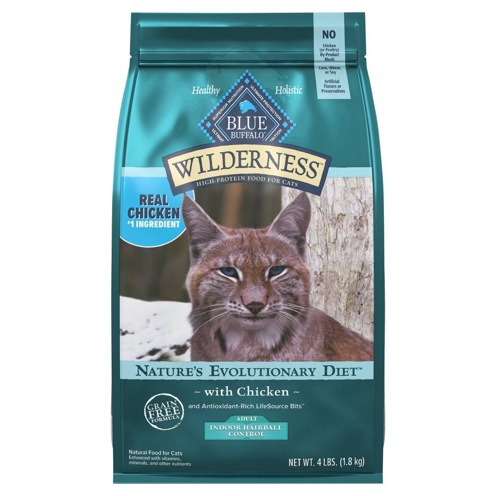 Blue Wilderness Nature's Evolutionary Diet With Chicken and Lifesource Bits Food For Adult Cat