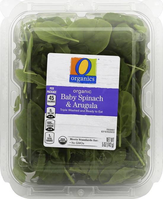 Order O Organics · Baby Spinach and Arugula (5 oz) food online from Safeway store, Eureka on bringmethat.com