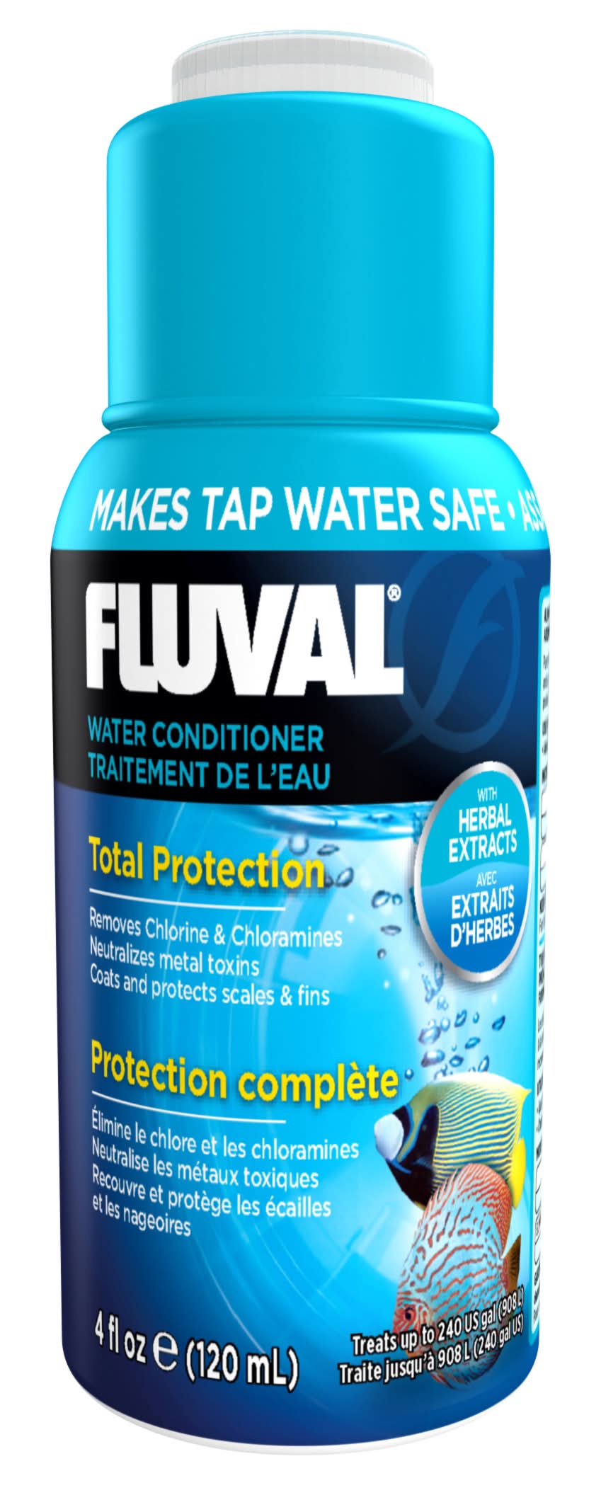 Fluval Aqua Plus Tropical Fish Aquarium Water Conditioner (4 fl oz)