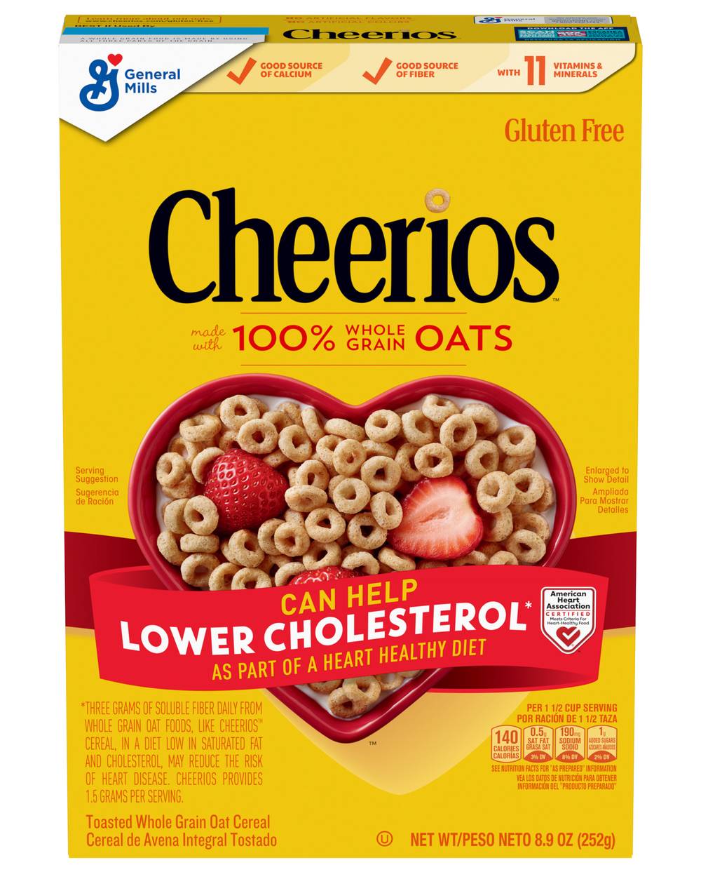 Cheerios General Mills Toasted Whole Grain Oats Cereal (8.9 oz)