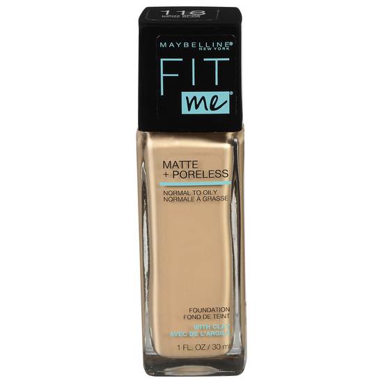 Maybelline Fit Me Light Beige 118 Matte + Poreless Foundation With Clay