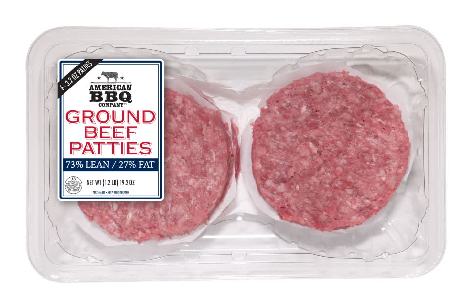 American BBQ Company® 73/27 Ground Beef Patties