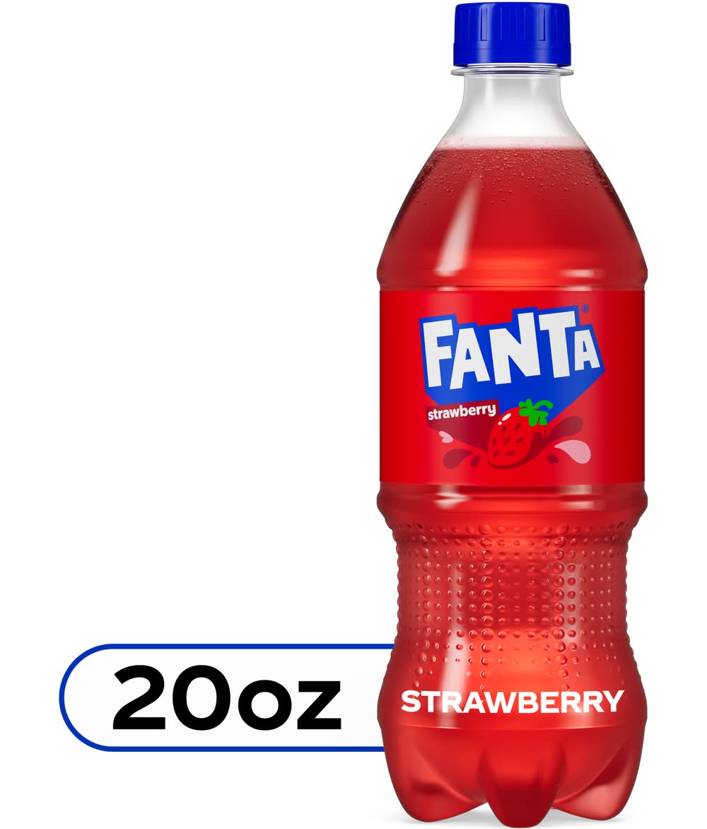 Fanta Soda, Strawberry (20 fl oz)