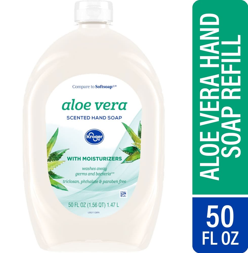 Kroger Antibacterial Liquid Hand Soap Refill, Aloe Vera (50 fl oz)