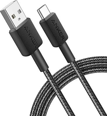 Anker 322 USB-C to USB-A Charging Cable, 6 ft. Black (A81H6H11-1)
