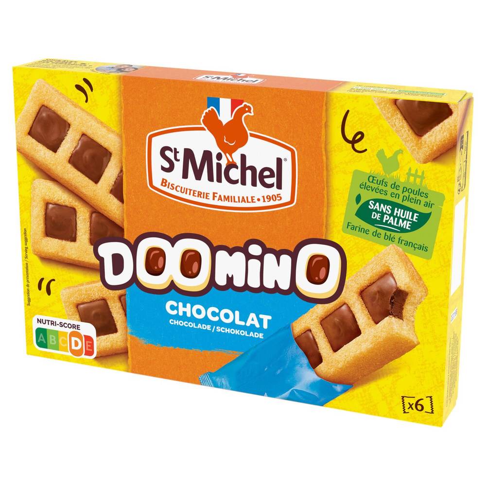 Gâteaux Doomino chocolat ST MICHEL - la boite de 180g