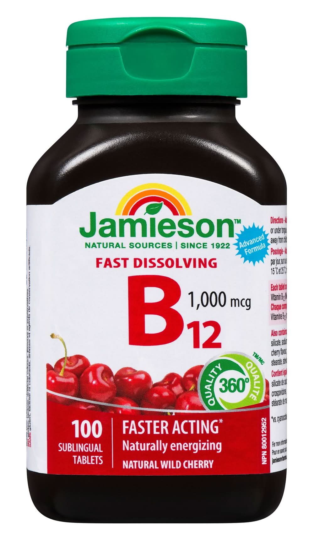 Jamieson vitamine b12 (100 un) - vitamin b12 sublingual tablets 1000 mcg (100 ea)