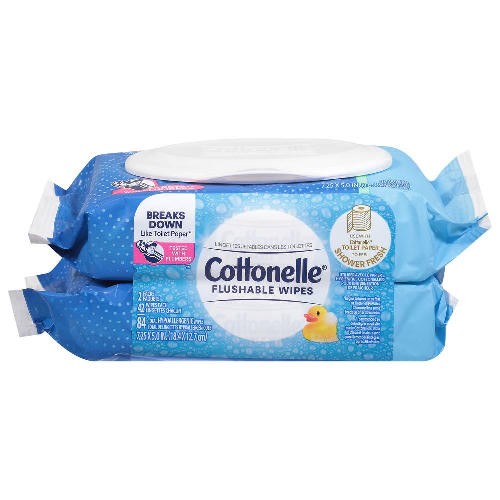 Cottonelle Fresh Care Flushable Wet Wipes (2 ct)