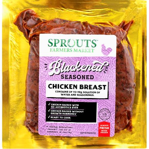 Sprouts Blackened Seasoned Fresh Chicken Breast (Avg. 0.95lb)