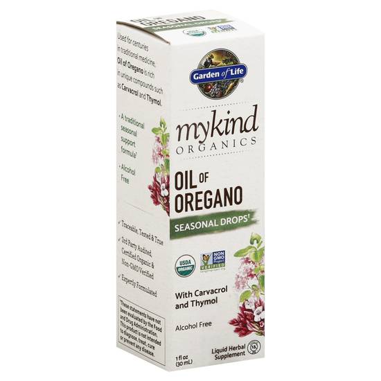 Garden Of Life Organics Oil Oregano Seasonal Drops With Carvacrol and Thymol (1 fl oz)