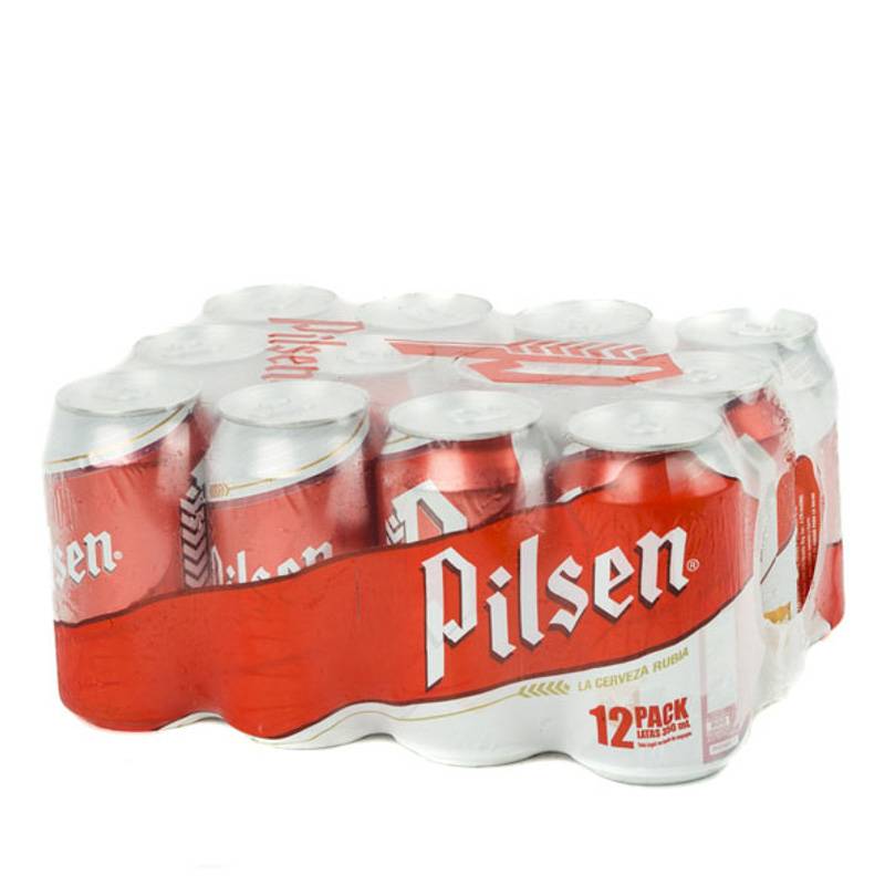 Pilsen cerveza regular (12 pack, 350 ml)