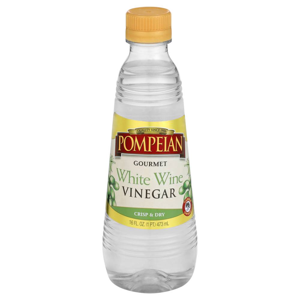 Pompeian Gourmet White Wine Vinegar (16 fl oz)