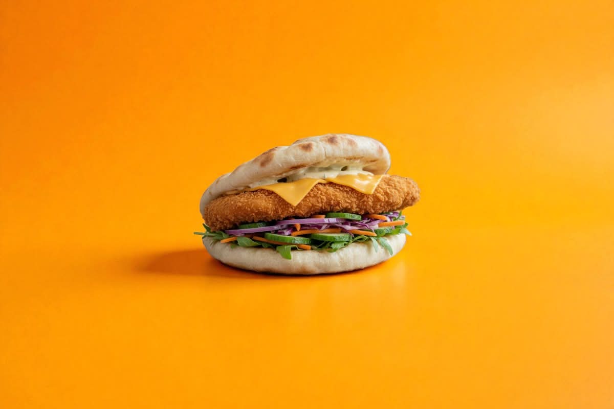 Chicken Naan Burger