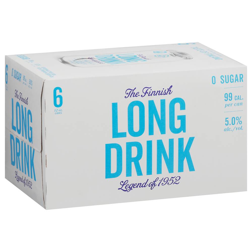 The Finnish Long Drink Zero Sugar Gin With Grapefruit Flavors (12 oz)