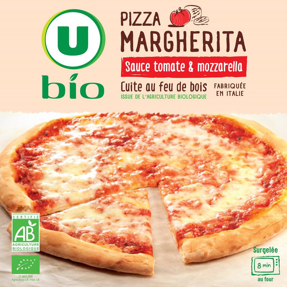 Les Produits U - Pizza margherita (325g)