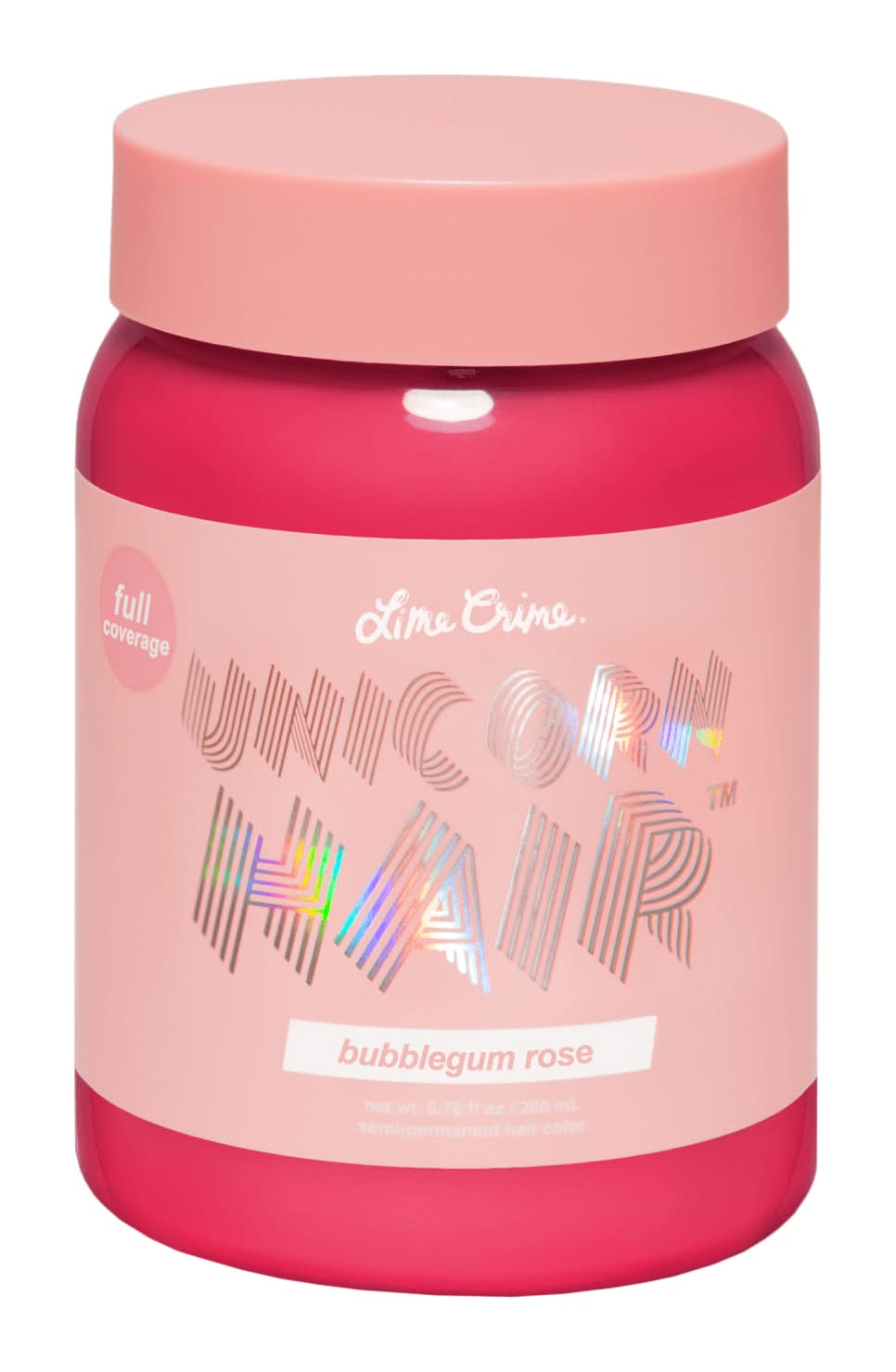 Lime Crime Semi-Permanent Full Coverage Hair Color, Bubblegum Rose