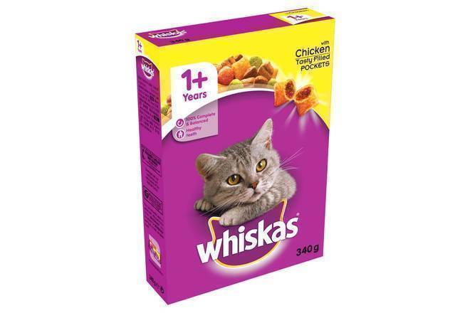 Whiskas 1+ Cat Complete Dry with Chicken 340g