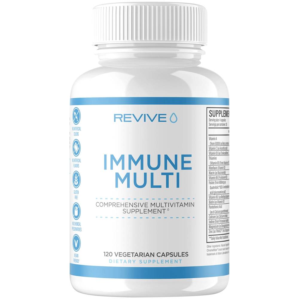 Immune Multi - Comprehensive Multivitamin Supplement (120 Vegetarian Capsules)