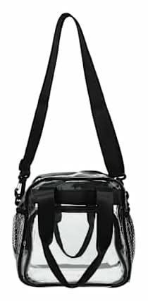 Clear Stadium Bag Black