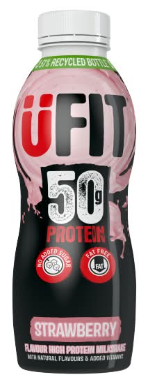 UFIT Strawberry Flavour High Protein Milkshake (500ml)
