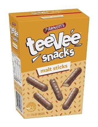 Arnott'S Teevee Snacks Malt Sticks 175G