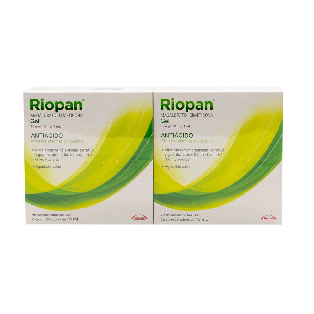 Riopan gel antiácido oral (2 cajas)