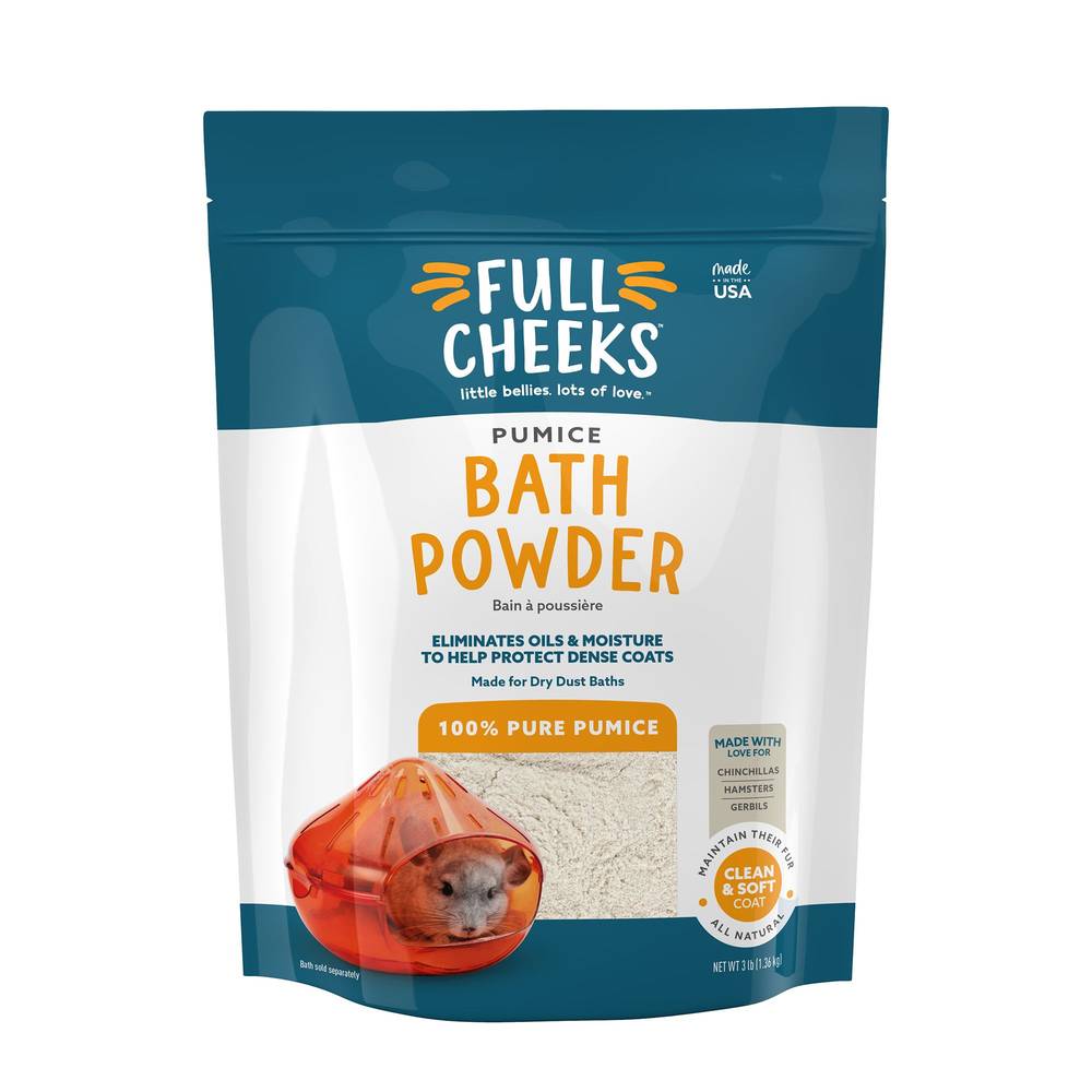 Full Cheeks Small Pet Pumice Bath Powder