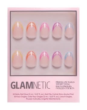 Glamnetic Neon Light Womens Press on Nails (10 ct)
