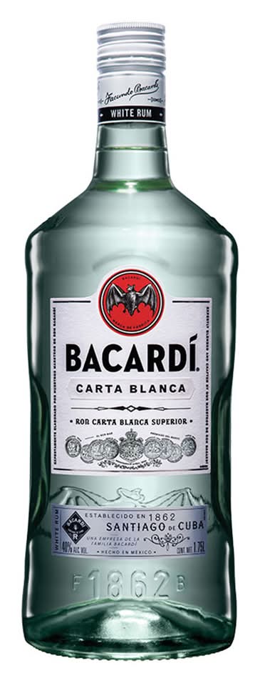 Bacardí · Ron carta blanca superior (1,75 L)