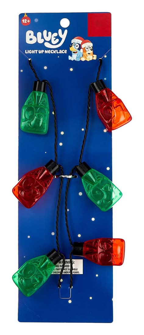 Character Light-Up Christmas Necklace Assorted