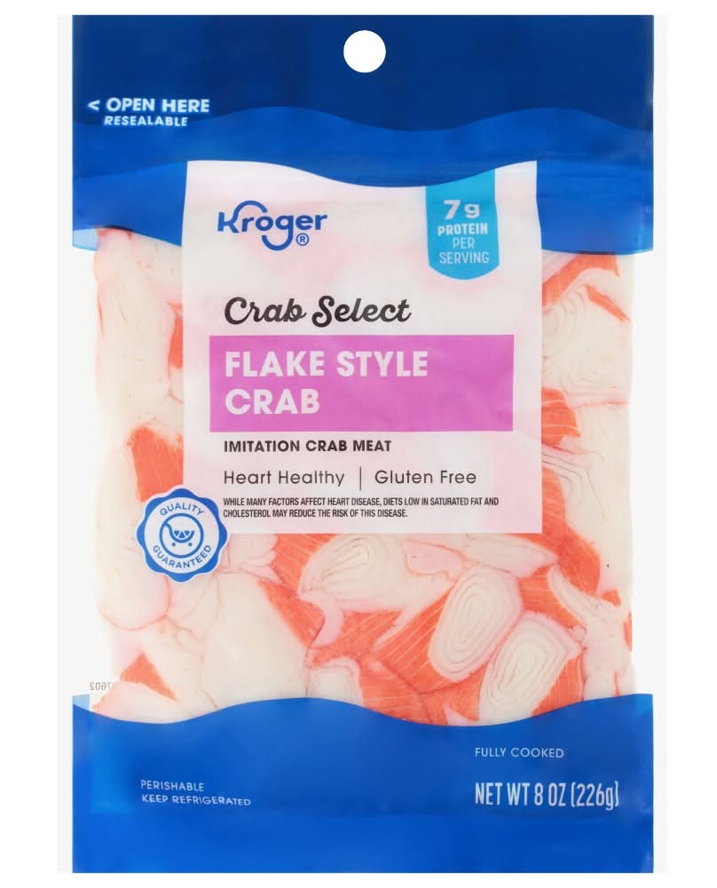 Kroger Crab Select Flake Style Imitation Crab Meat