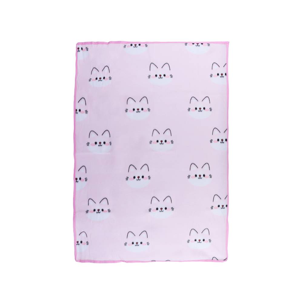 Miniso manta animal faces para gato (rosa)