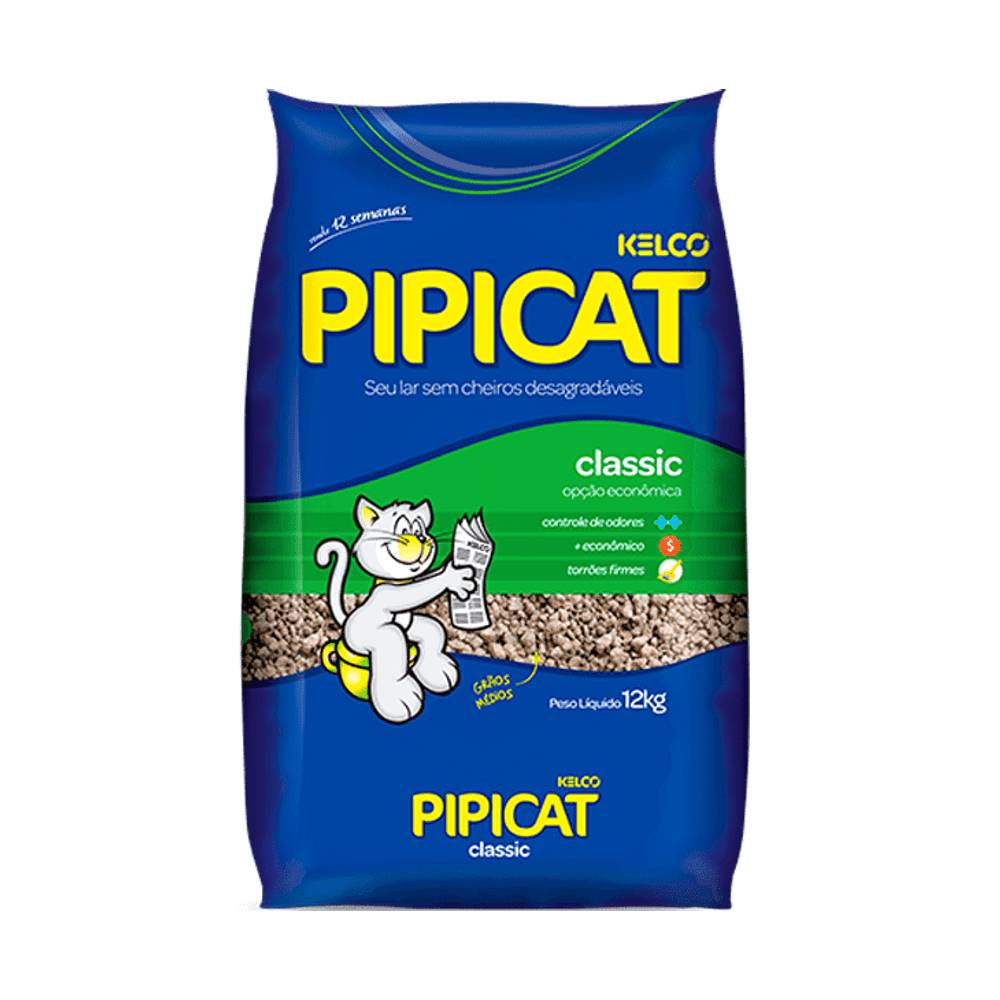 Kelco areia higiênica pipicat classic (12 kg)