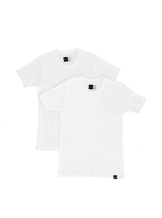 Pack Camiseta Manga Corta Algodón Unisex Blanco 'T/14A
