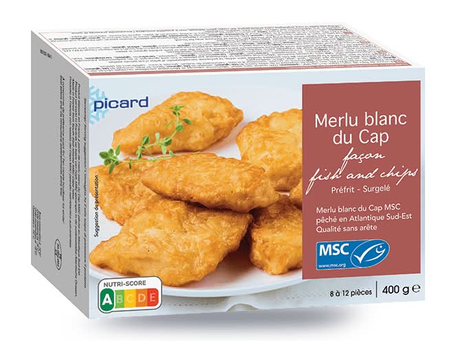 Merlu blanc du Cap façon fish and chips MSC