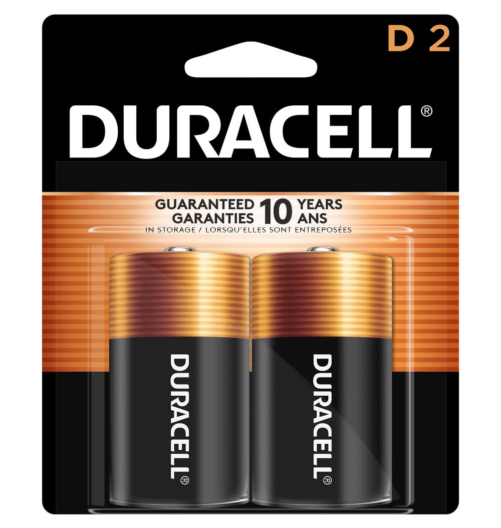 Duracell D2 Alkaline Batteries (9.6 oz)
