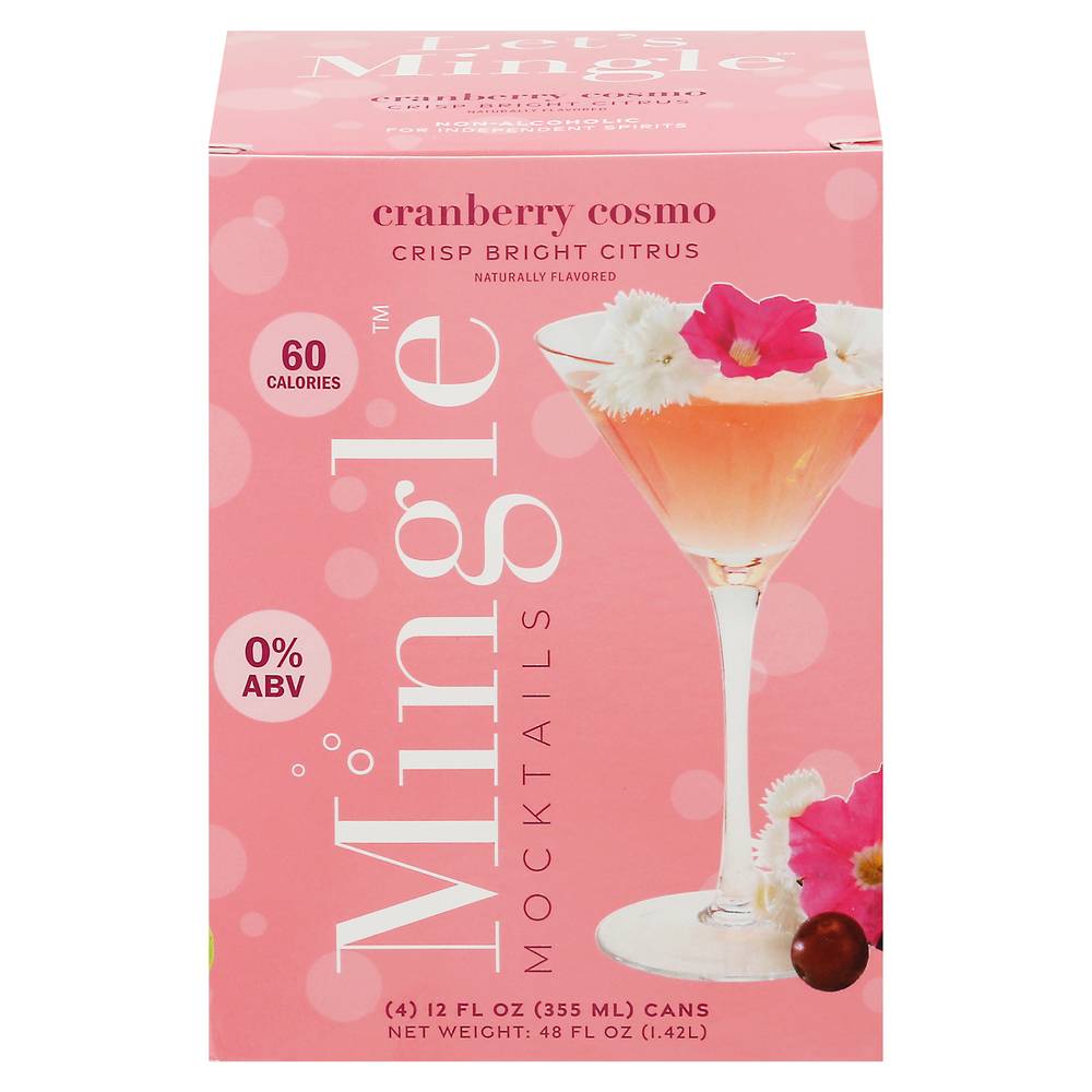 Mingle Cranberry Cosmo Mocktails (4 x 12 fl oz)