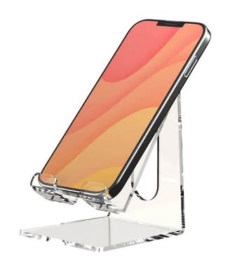 Gems Phone Stand, Clear
