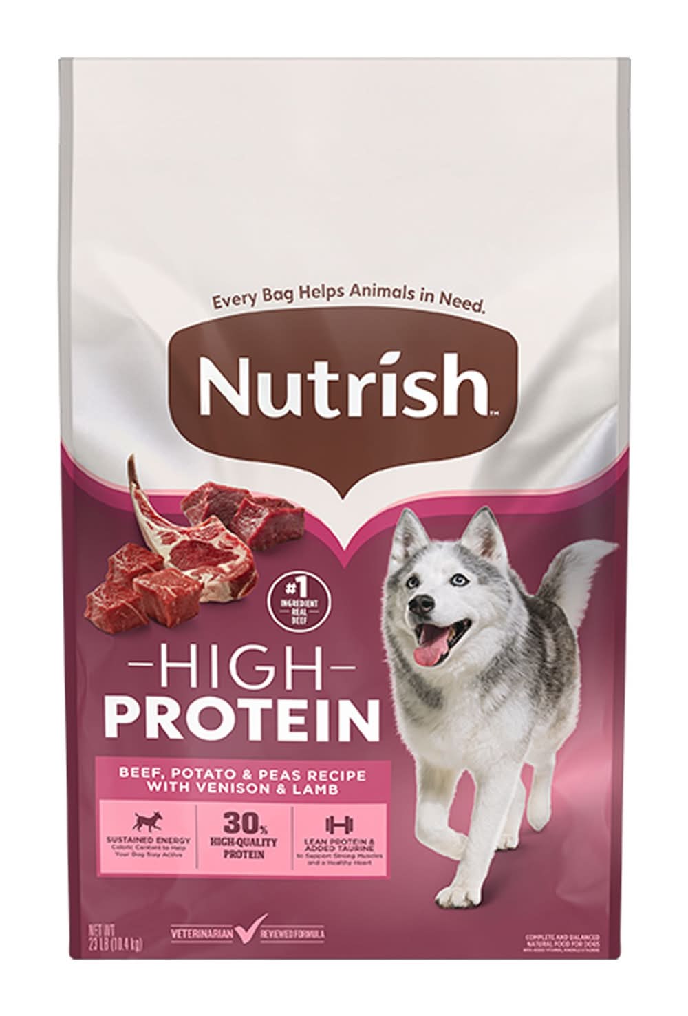 Rachael Ray Nutrish High Protein All Life Stages Dry Dog Food - Beef, Venision & Lamb (Flavor: Beef, Venison & Lamb, Size: 23 Lb)