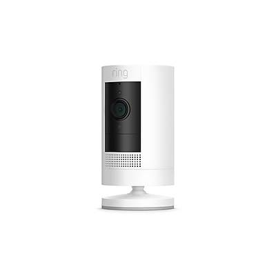 Ring Wireless Stick Up Security Camera, White